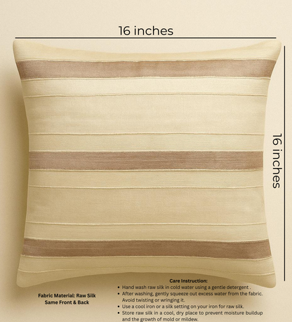 Solstice Raw Silk Cushion Cover