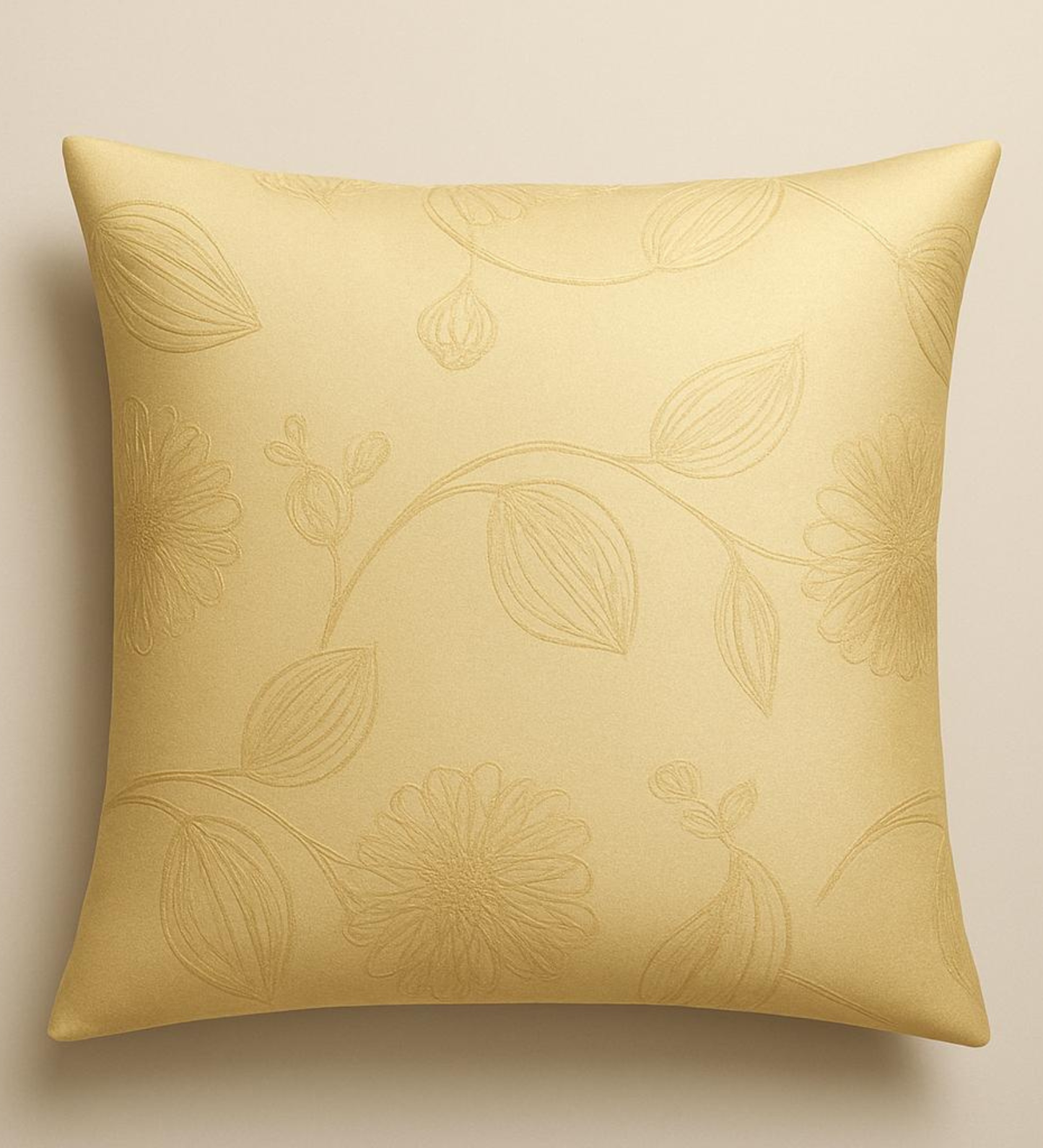 Harvest Glow Raw Silk-Blend Cushion Cover