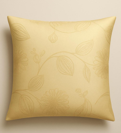 Harvest Glow Raw Silk-Blend Cushion Cover
