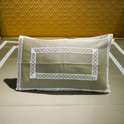 Silver Mist Cotton Bloom 300 TC|500 TC Pillow Cover