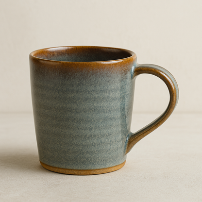 Rustic Stoneware Coffee Mug - Minimalist Handmade Ceramic Coffee Cup