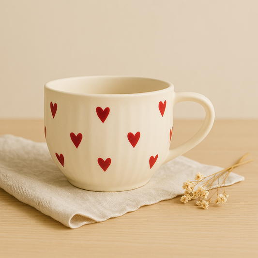 Heartfully Yours – Hand-Painted Ceramic Mug