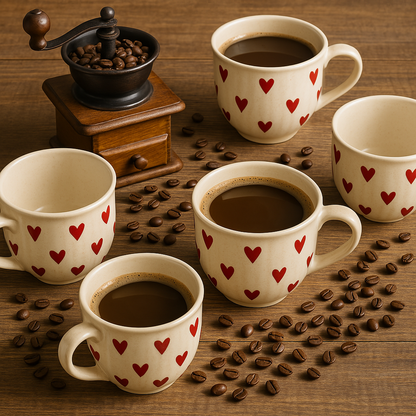 Heartfully Yours – Hand-Painted Ceramic Mug
