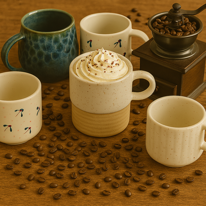 Earth & Ivory – Rustic Stoneware Mug