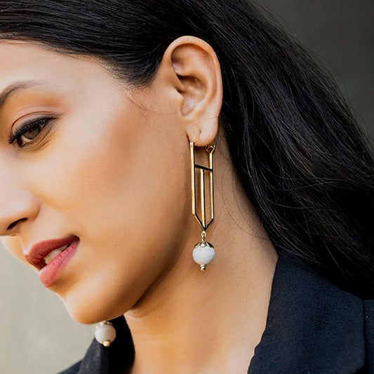 Indah Earrings – A Touch of Golden Grace