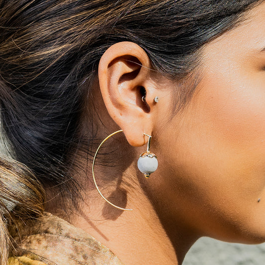 Radius Gold Dome Earrings – Bold, Balanced & Unapologetic