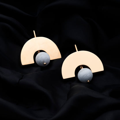 Chand Bali Earrings – Heritage Reimagined in Matte Gold