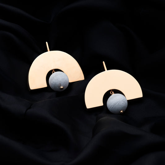 Chand Bali Earrings – Heritage Reimagined in Matte Gold