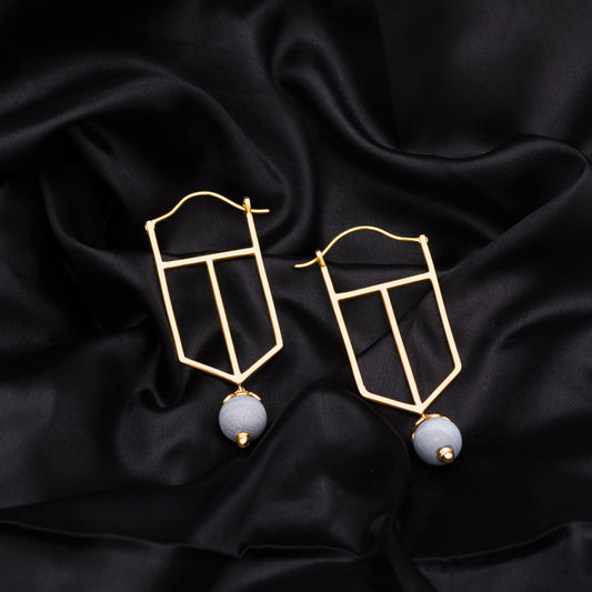 Indah Earrings – A Touch of Golden Grace