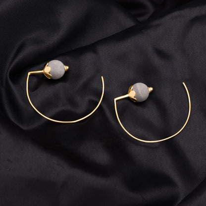 Radius Gold Dome Earrings – Bold, Balanced & Unapologetic