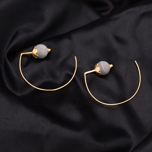 Radius Gold Dome Earrings – Bold, Balanced & Unapologetic