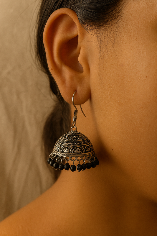 handcrafted-oxidised-silver-jhumka-black-beads.png