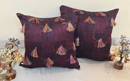 Majestic Plum Cushion Cover