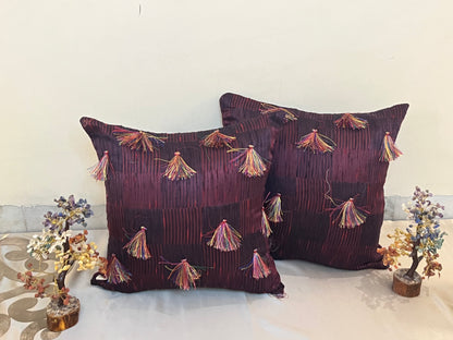 Majestic Plum Cushion Cover