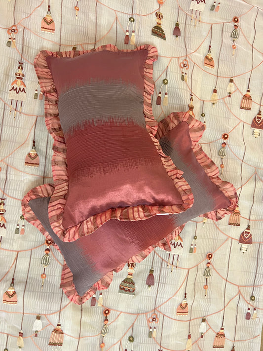 Garnet Gingham Cushion Cover Sets