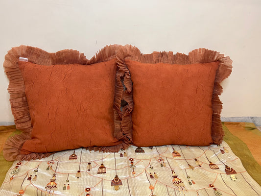 Rustic Ruffle Cushion Cover Sets