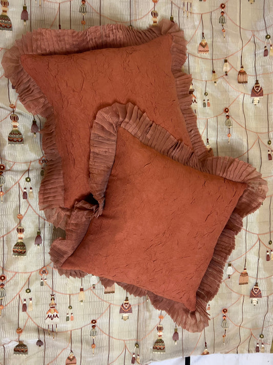 Rustic Ruffle Cushion Cover Sets