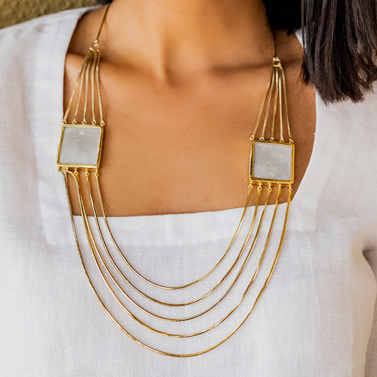 Layered Gold Necklace – Soft Geometry for the Soul