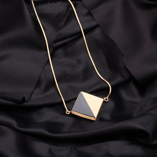 Samasya Gold Geometric Necklace for Women