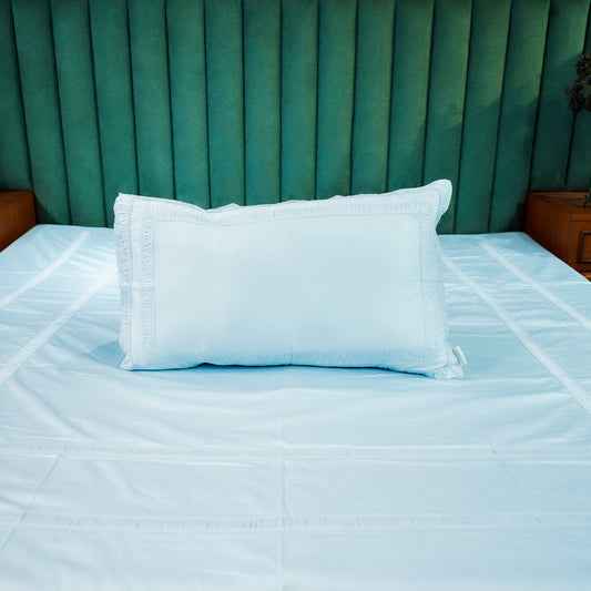 Azure Whisper Opulent Edge 300 TC|400 TC|500 TC Pillow Cover