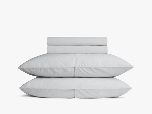 Grey pure cotton flat bed sheet for king/queen/single bed – breathable, soft, skin-friendly & fade-resistant bedding for Indian homes.