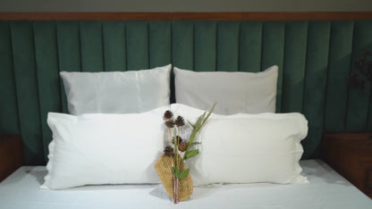 White pure cotton flat bed sheet for king/queen/single bed – breathable & soft bedding for Indian homes.