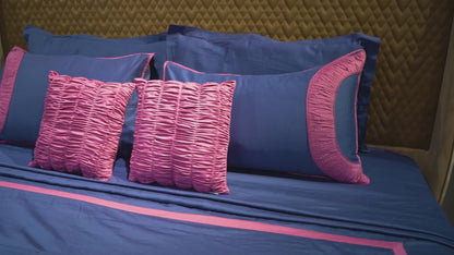 Majestic Sapphire Teardrop Elegance 300 TC|500 TC Designer Bed Sheet